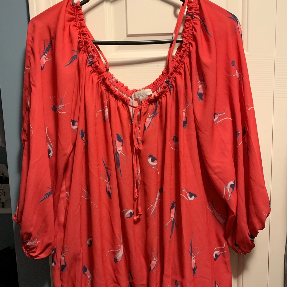 New York and Company off the shoulder blouse